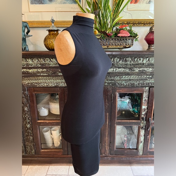 Theory Sleeveless Turtleneck Bodycon Dress - Picture 5 of 6
